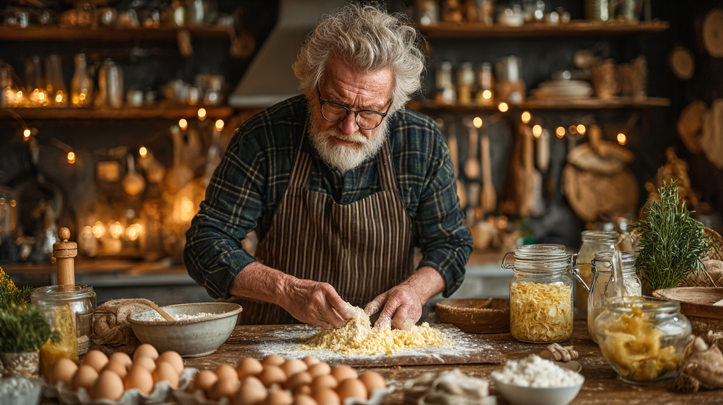 Активна жінка середнього віку готує здорову їжу